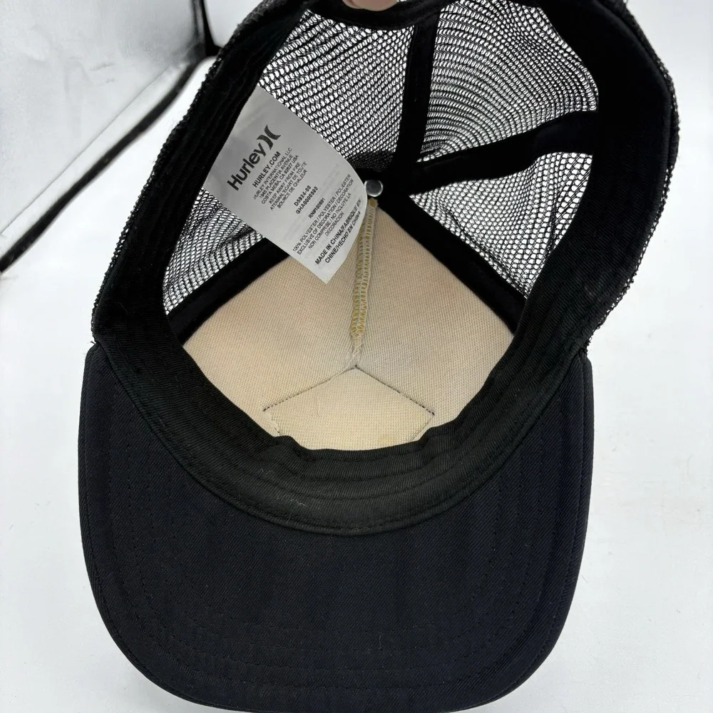 Hurley Hat Cap Womens Snapback One Size Tropical Trucker Mesh‎ Palm Tree Ca